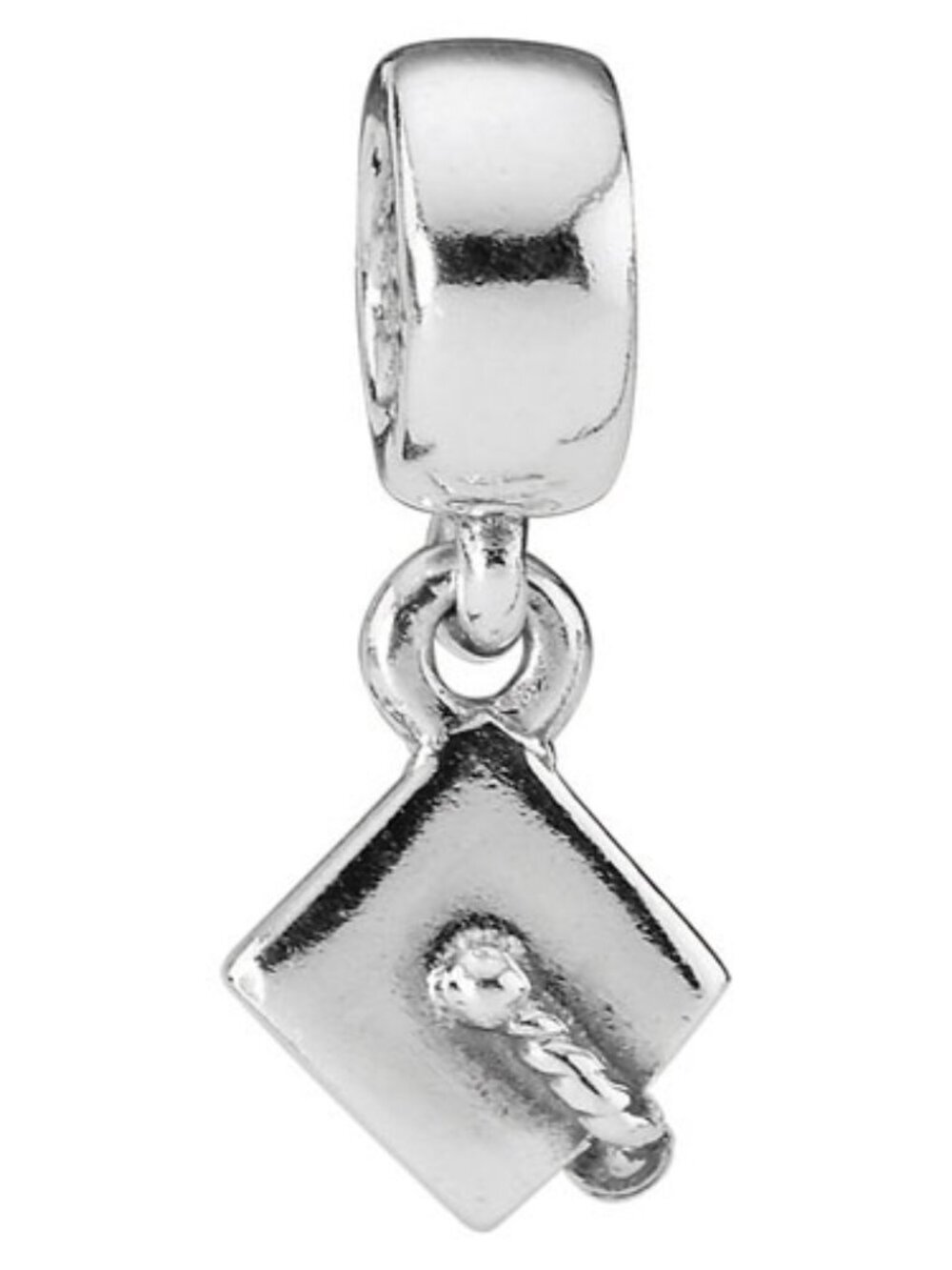 PANDORA Silver Graduation Hat Charm Authentic Silver Cap Dangle Education